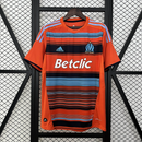 Camisa III Olympique de Marseille Retrô | 11/12 Adidas - Laranja e Azul