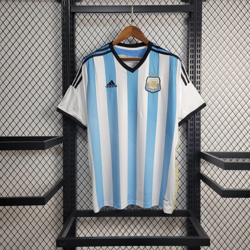 Camisa I Argentina Retrô | 2014 Adidas - Azul e Branca