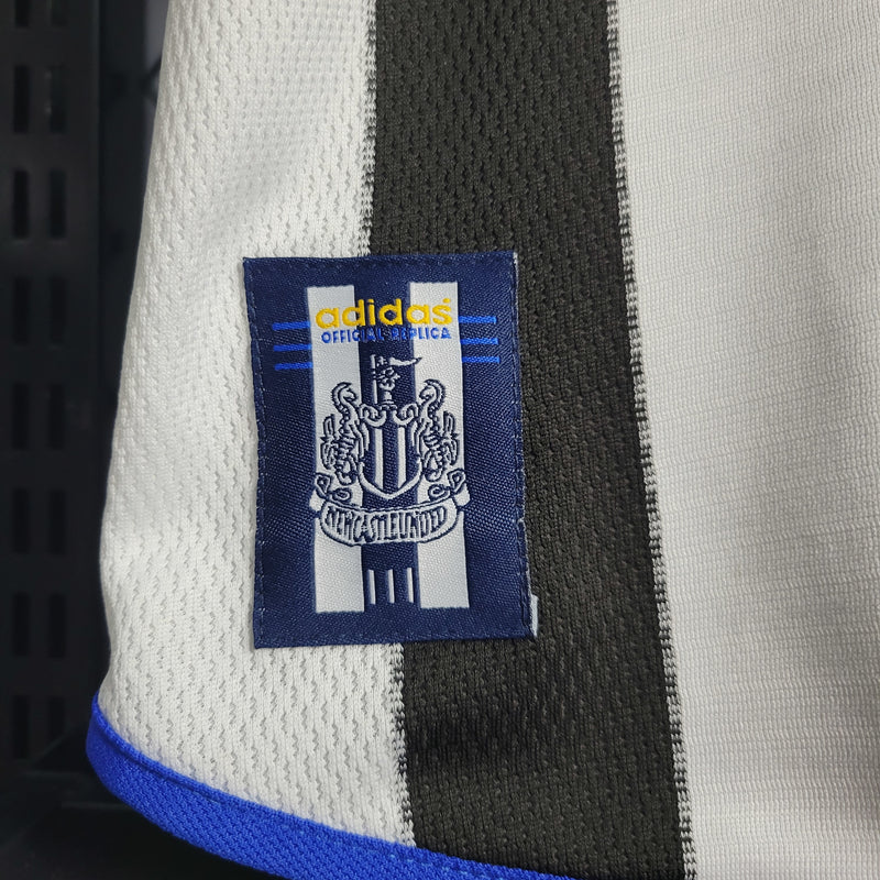 Camisa I Newcastle Retrô | 00/01 Adidas - Preta Branca e Azul