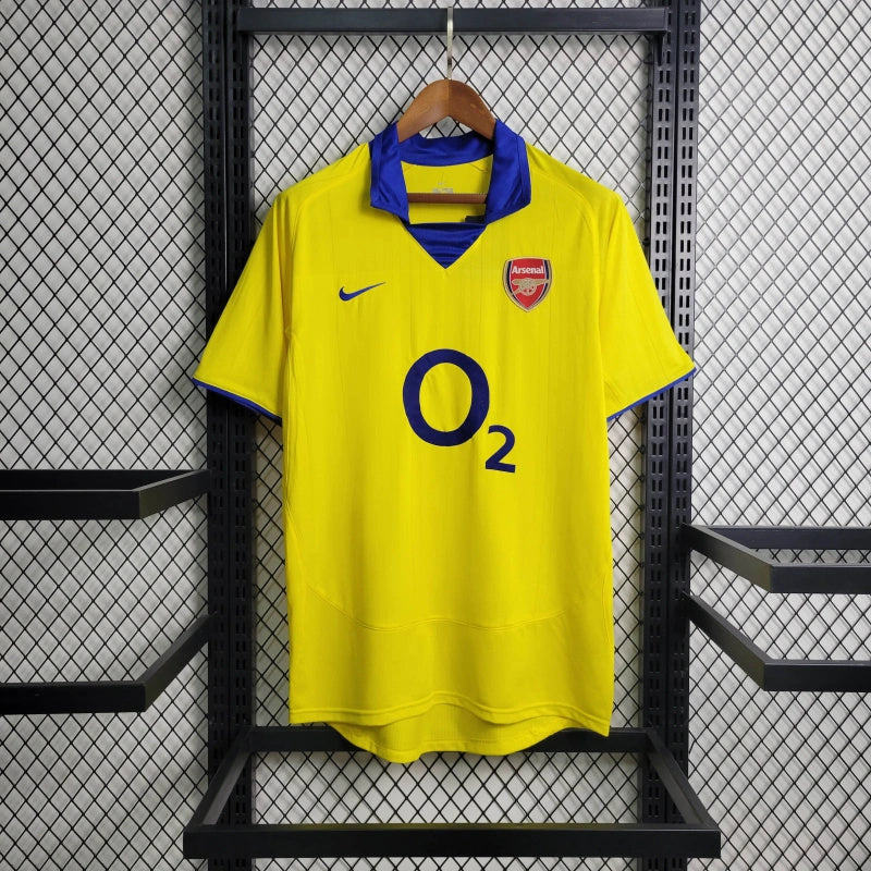 Camisa II Arsenal Retrô | 03/04 Nike - Amarela e Azul