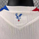 Camisa II Crystal Palace | 25/26 Modelo Jogador Macron - Branca Azul e Vermelha