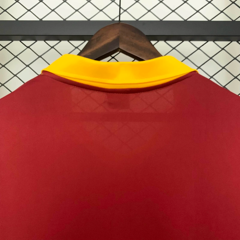 Camisa I Roma Retrô | 89/90 Ennerre - Vermelha e Amarela