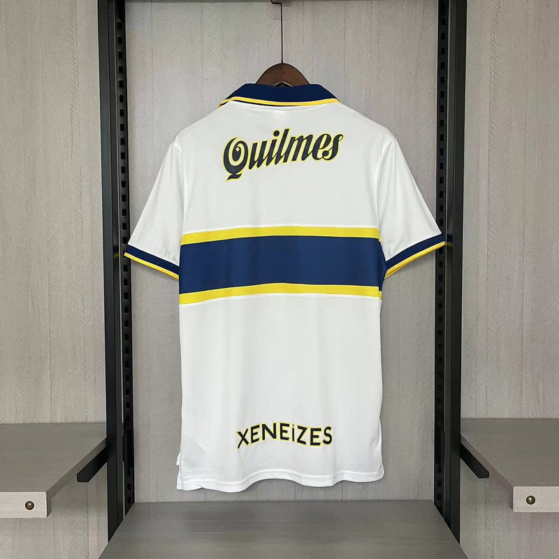 Camisa II Boca Juniors Retrô | 96/97 Torcedor Nike - Branca Azul e Amarela