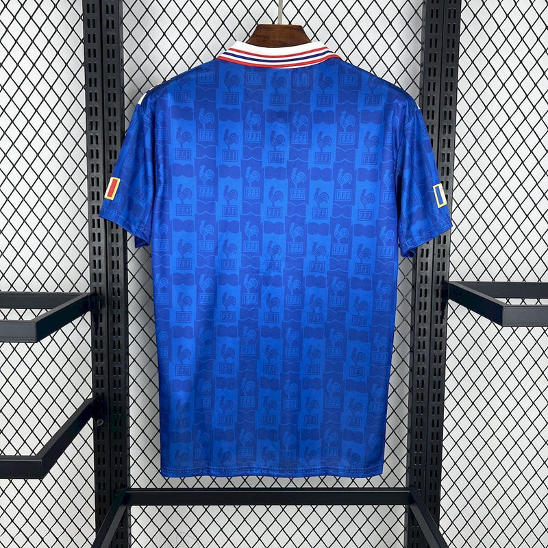 Camisa I França Retrô | 1996 Adidas - Azul