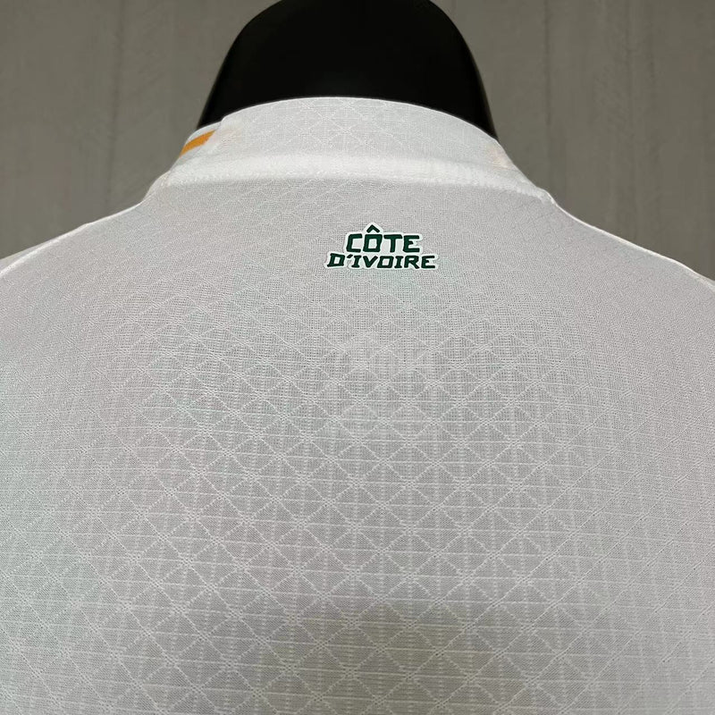 Camisa II Costa do Marfim | 23/24 Modelo Jogador Puma - Branca e Laranja