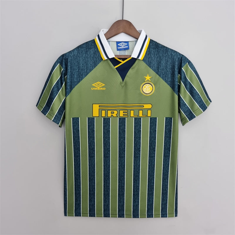 Camisa III Inter de Milão Retrô | 95/96 Umbro - Azul e Verde