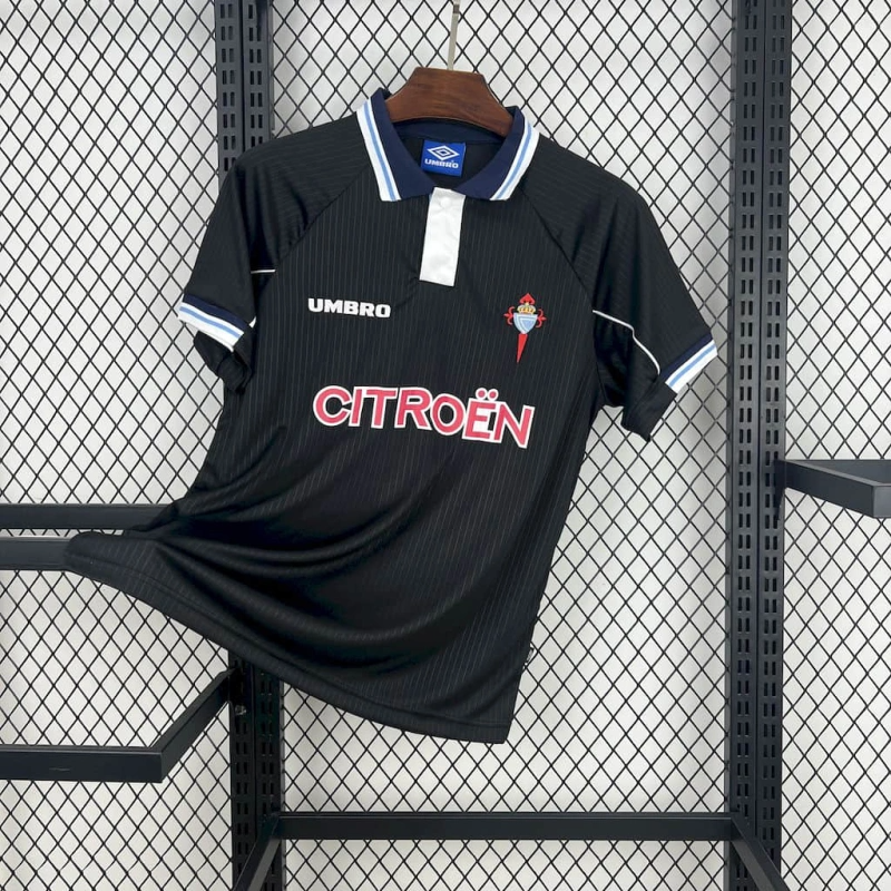 Camisa III Celta de Vigo Retrô | 97/98 Umbro - Preta