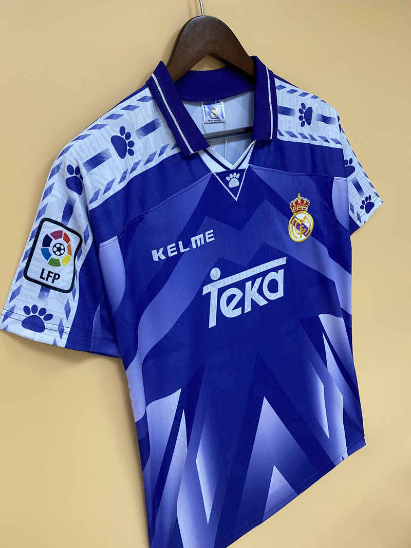 Camisa II Real Madrid Retrô | 96/97 Torcedor Kelme - Roxa
