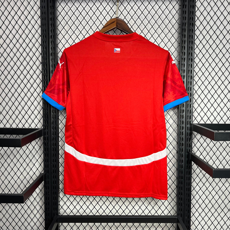 Camisa I Republica Tcheca | 2024 Torcedor Puma - Vermelha