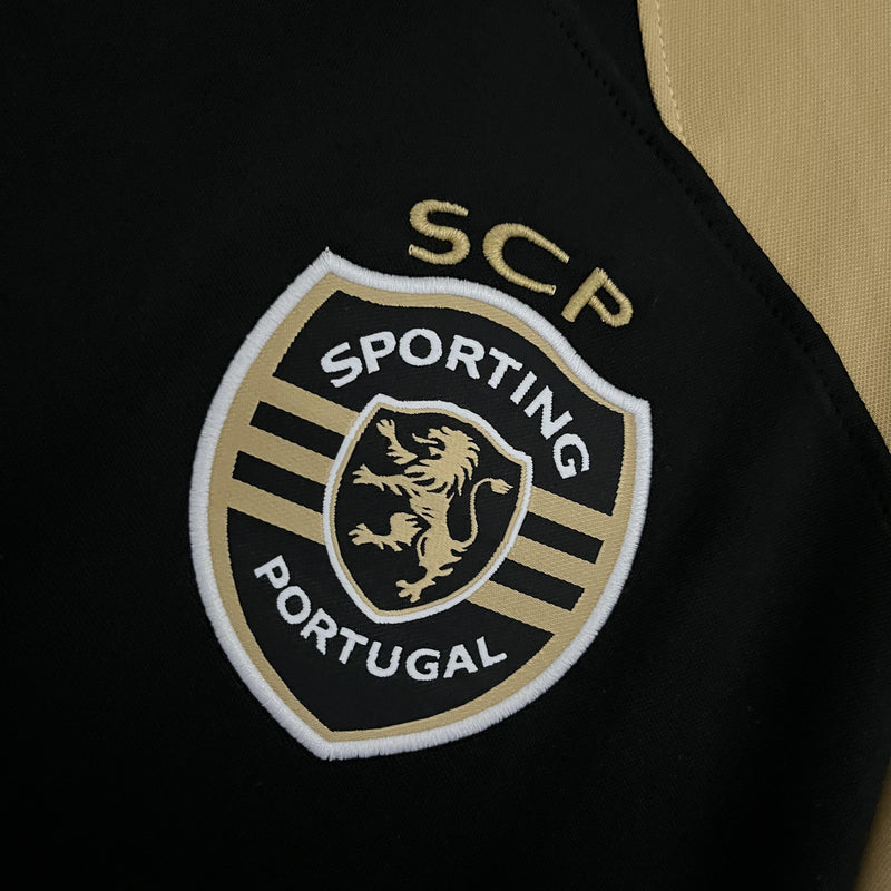 Camisa CR7 X Sporting | 23/24 Torcedor CR7 - Preta e Dourada - Ronaldo