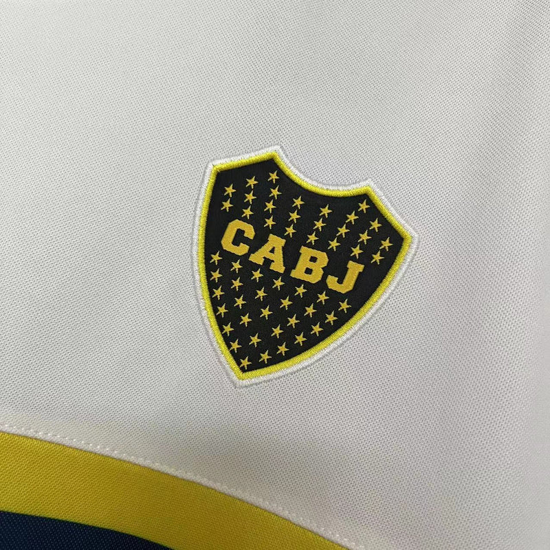Camisa II Boca Juniors Retrô | 96/97 Torcedor Nike - Branca Azul e Amarela