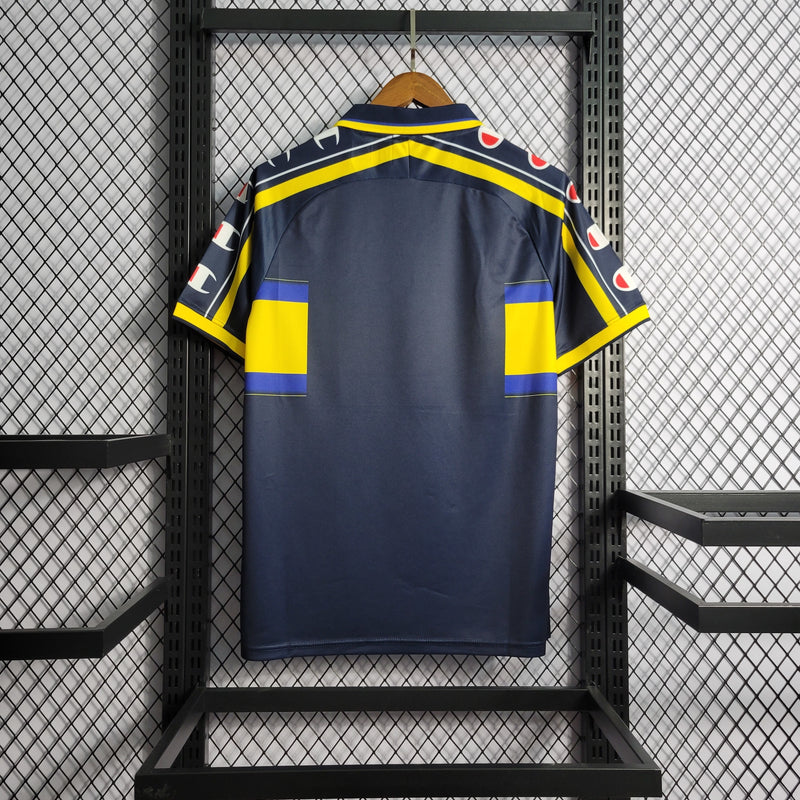 Camisa III Parma Retrô | 99/00 Champion - Azul e Amarela