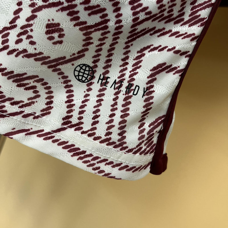 Camisa II México | 22/23 Modelo Jogador Adidas - Branca e Vermelha