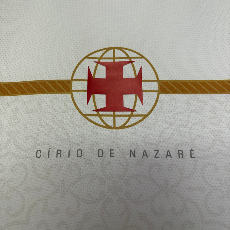 Camisa Círio de Nazaré Vasco | 25/26 Torcedor Beme - Branca e Dourada