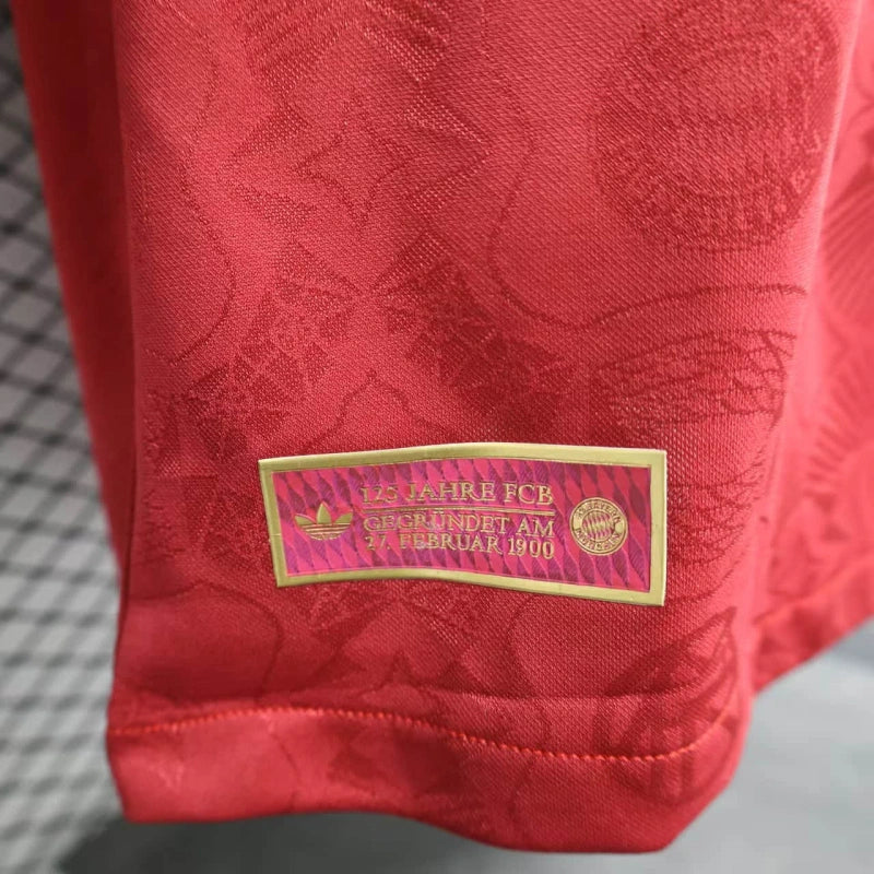 Camisa Aniversario 125 anos Bayern de Munique | 25/26 Modelo Jogador Adidas - Vermelha