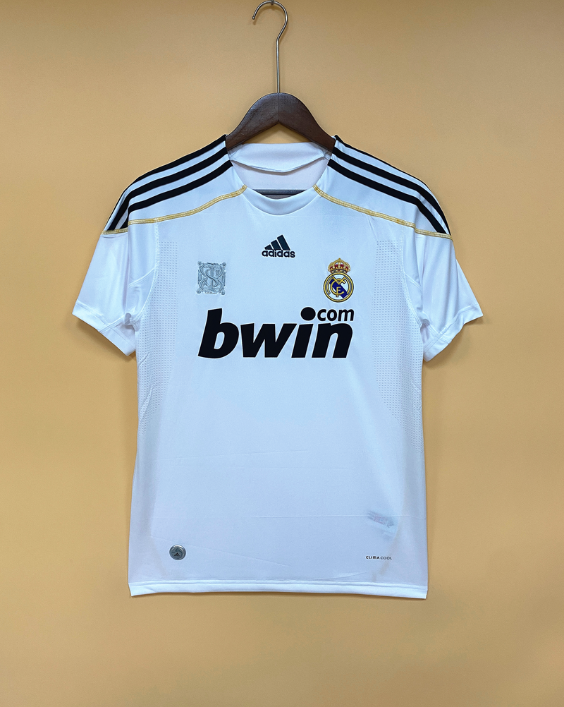 Camisa I Real Madrid Retrô | 09/10 Torcedor Adidas - Branca