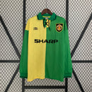 Camisa III Manchester United Retrô | 92/94 Umbro - Amarela e Verde - Manga Longa