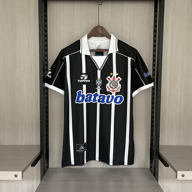 Camisa II Corinthians Retrô | 1999 Topper - Preta e Branca