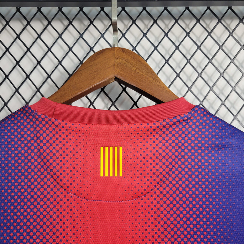 Camisa I Barcelona Retrô | 12/13 Nike - Vermelha e Azul