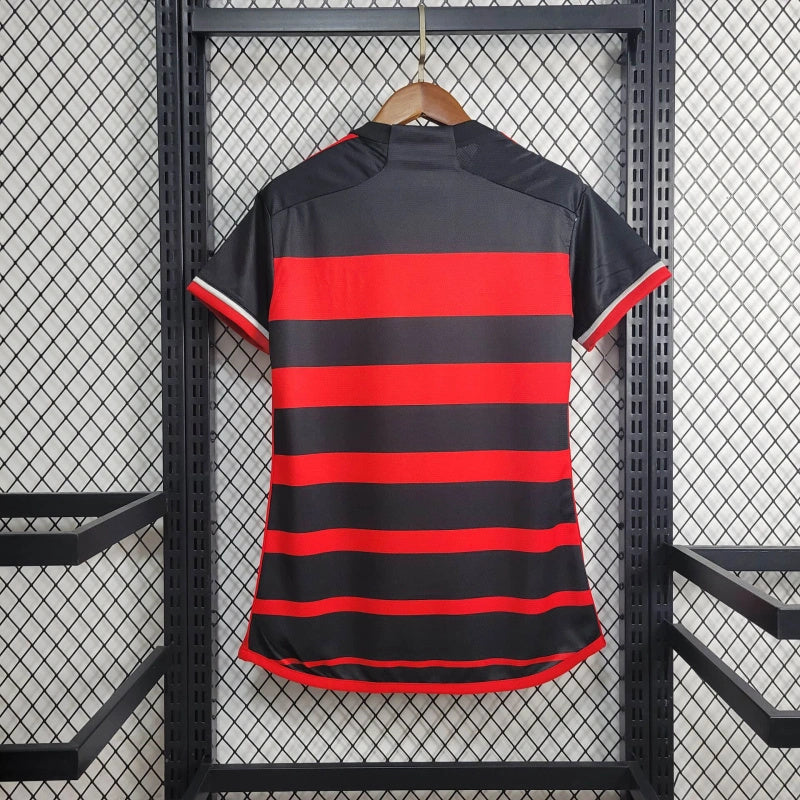 Camisa I Flamengo | 24/25 Torcedor Adidas - Vermelha e Preta - Feminina