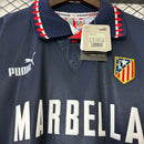 Camisa II Atlético de Madrid Retrô | 97/98 Puma - Azul Vermelha e Branca