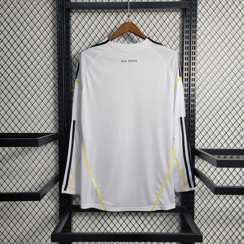 Camisa I Real Madrid Retrô | 10/11 Adidas - Branca - Manga Longa (Cópia)