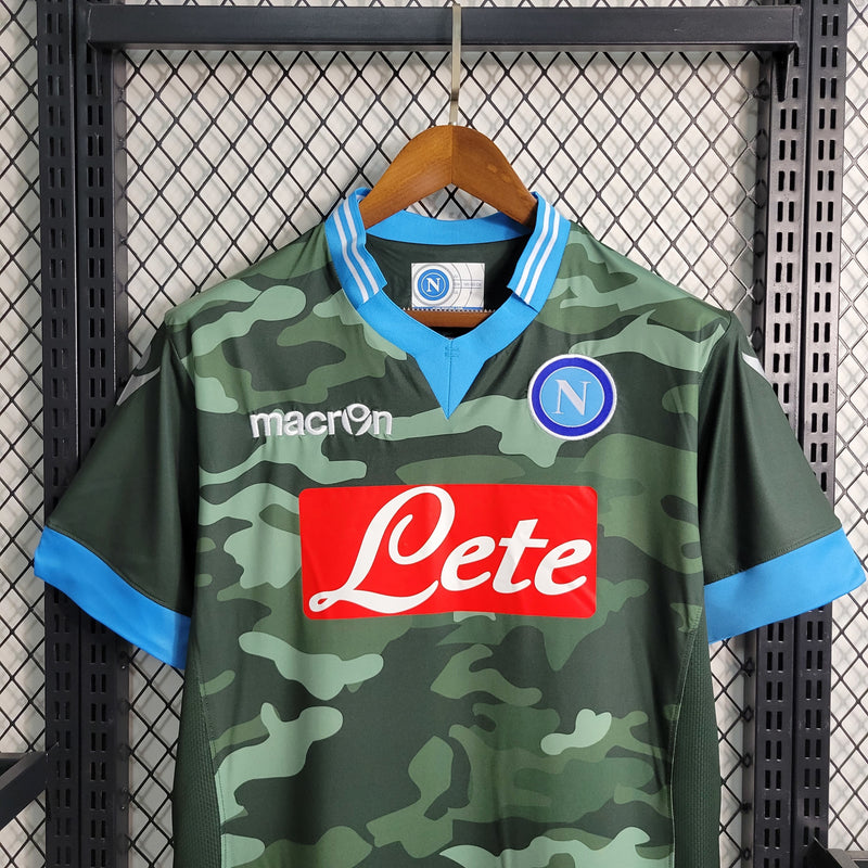 Camisa II Napoli Retrô | 13/14 Macron - Verde e Azul