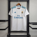 Camisa I Real Madrid Retrô | 17/18 Adidas - Branca