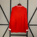 Camisa I Manchester United Retrô | 86/88 Adidas - Vermelha - Manga Longa
