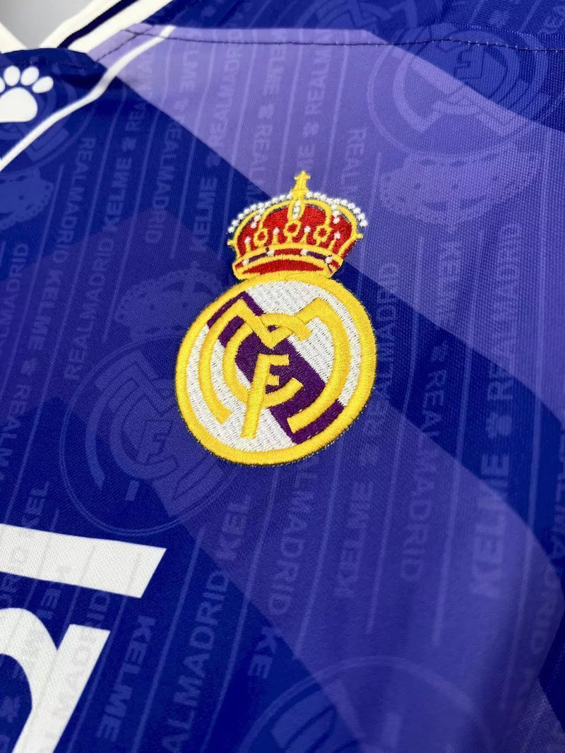 Camisa II Real Madrid Retrô | 96/97 Kelme - Roxa