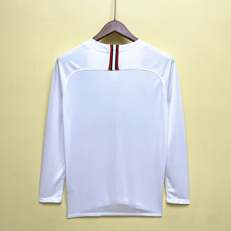 Camisa PSG Retrô | 18/19 Torcedor Jordan - Branca - Manga Longa
