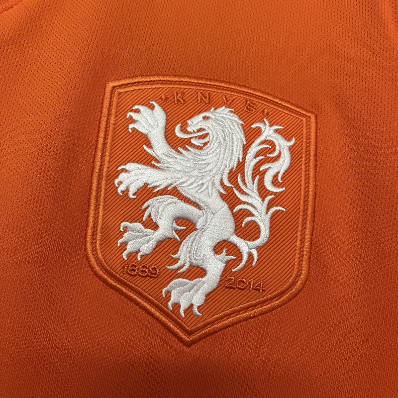 Camisa I Holanda Retrô | 2014 Torcedor Nike - Laranja