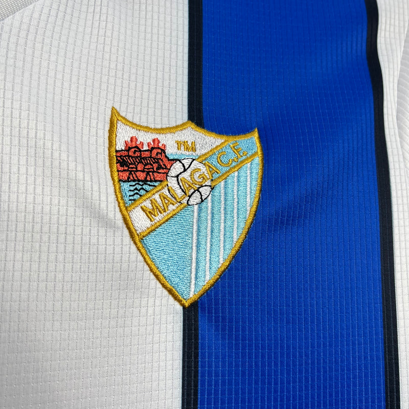 Camisa I Málaga Retrô | 98/99 Kelme - Azul e Branca