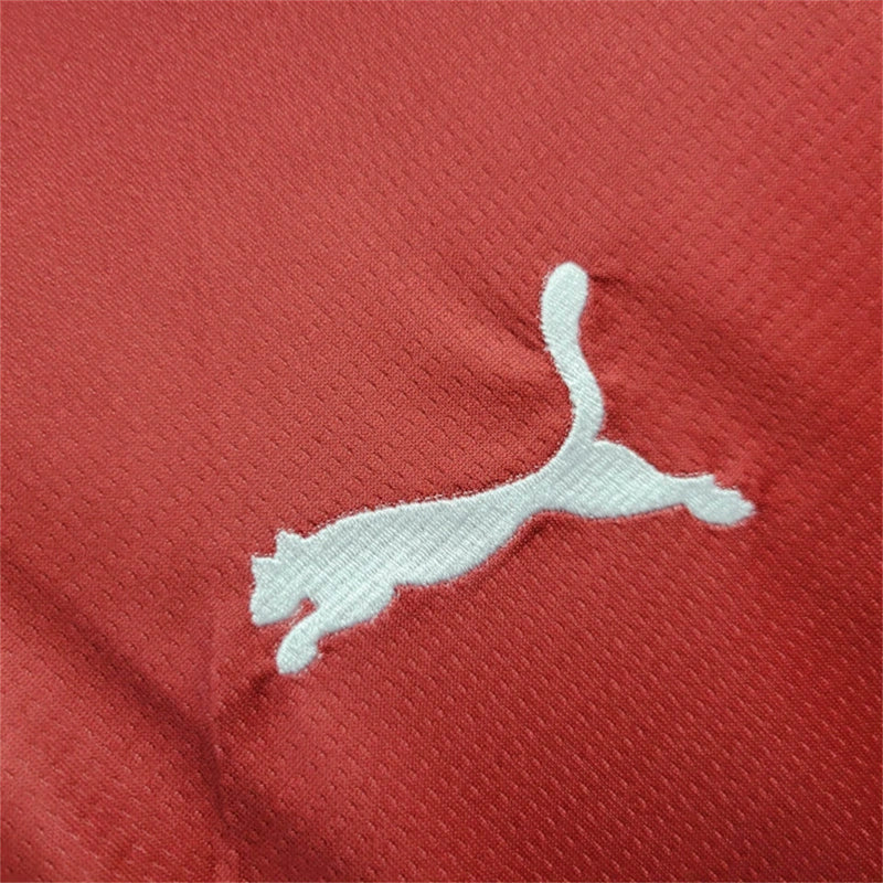 Camisa Pré Jogo Marrocos | 24/25 Torcedor Puma - Vermelha e Verde