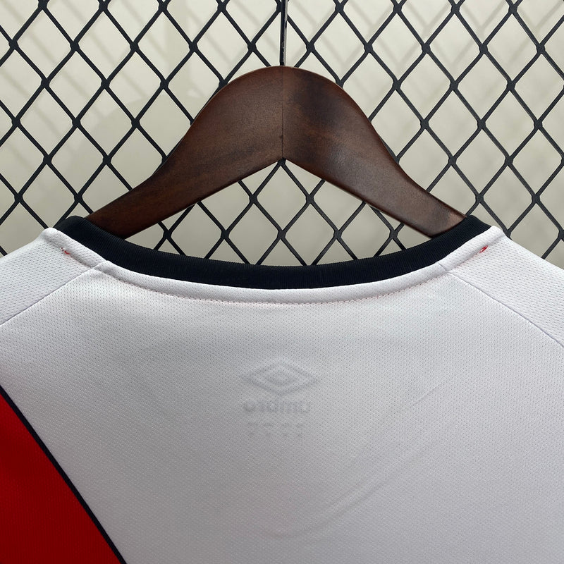 Camisa I Rayo Vallecano | 24/25 Torcedor Umbro - Branca e Vermelha