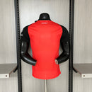 Camisa I Bayer Leverkusen | 24/25 Modelo Jogador Castore - Vermelha e Preta