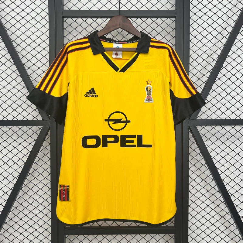 Camisa IV Milan Retrô | 99/00 Adidas - Amarela