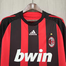 Camisa I Milan Retrô | 08/09 Adidas - Vermelha e Preta