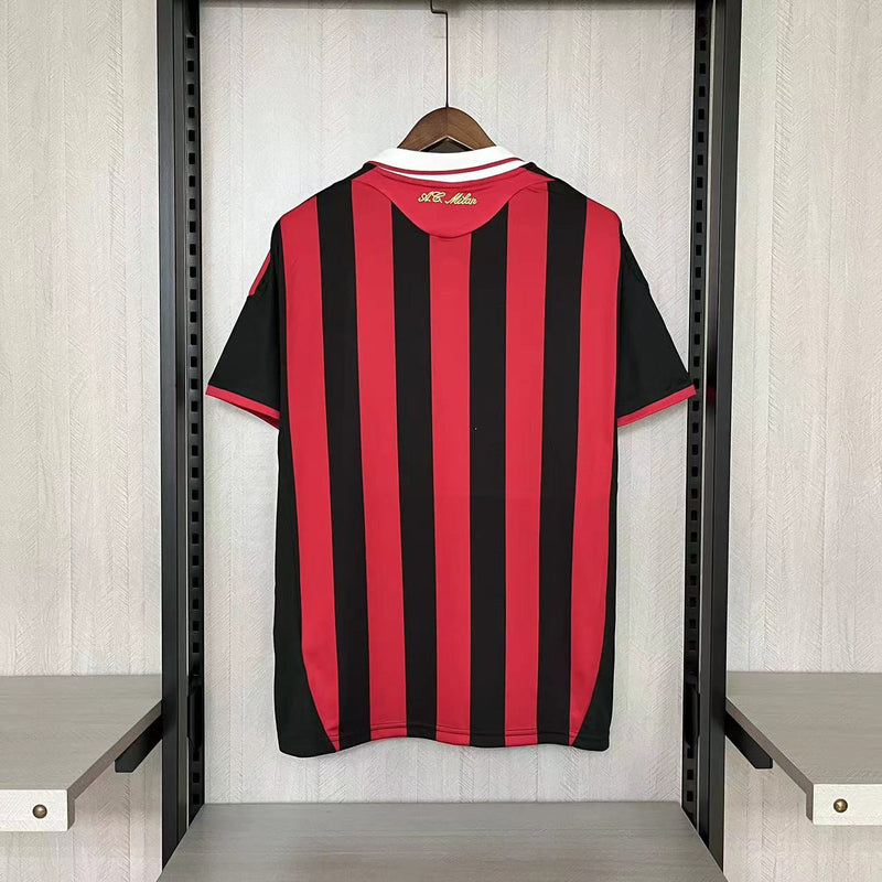 Camisa I Milan Retrô | 09/10 Torcedor Adidas - Vermelha e Preta