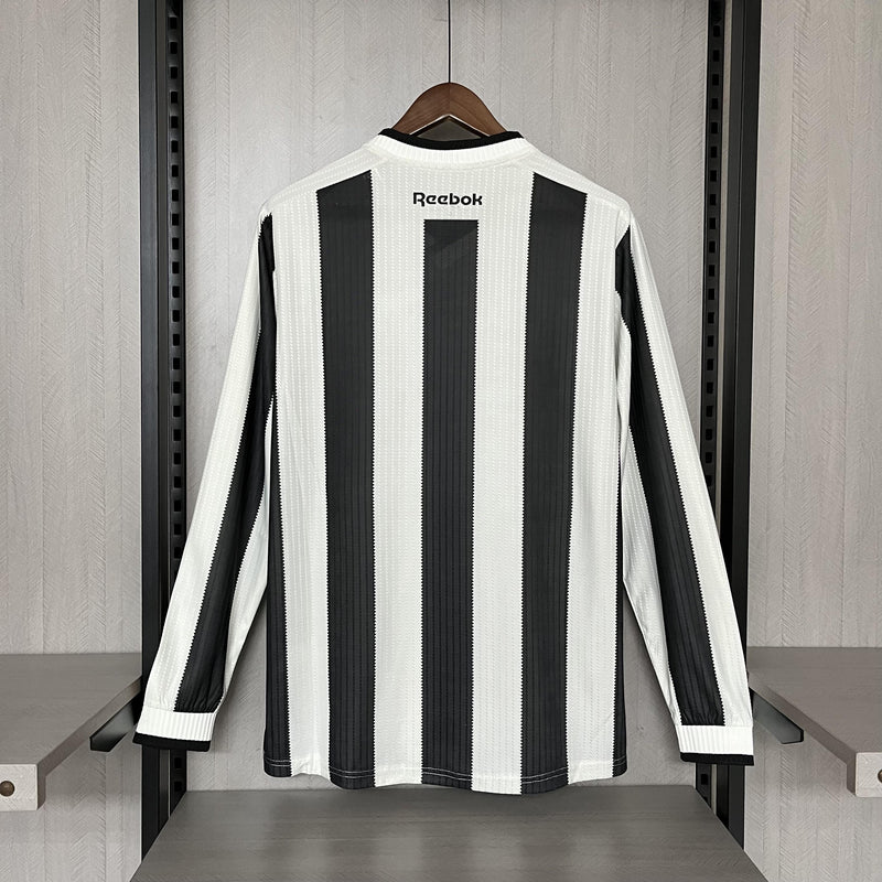 Camisa I Botafogo | 24/25 Torcedor Reebok - Preta e Branca - Manga Longa