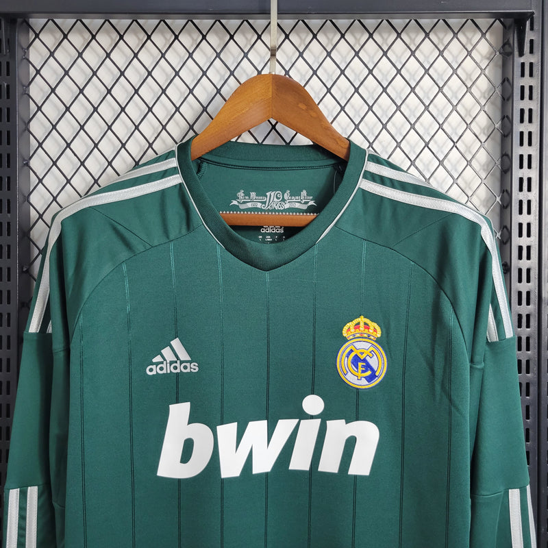 Camisa III Real Madrid Retrô | 12/13 Adidas - Verde - Manga Longa
