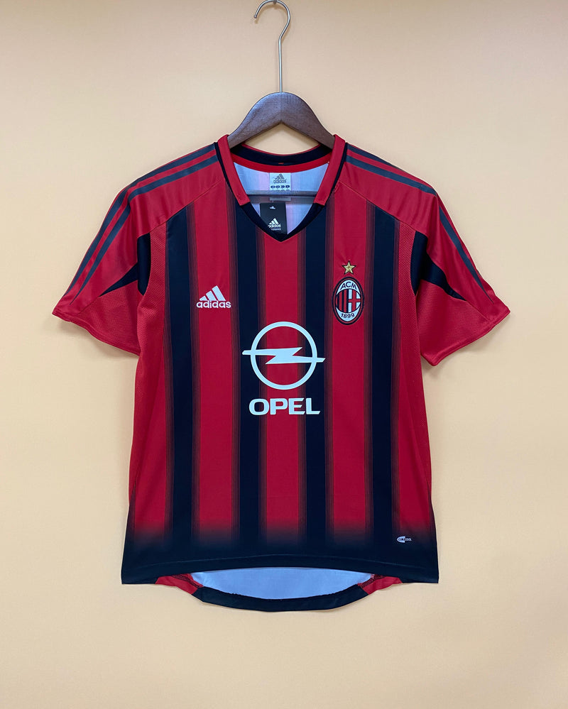 Camisa I Milan Retrô | 04/05 Torcedor Adidas - Vermelha e Preta