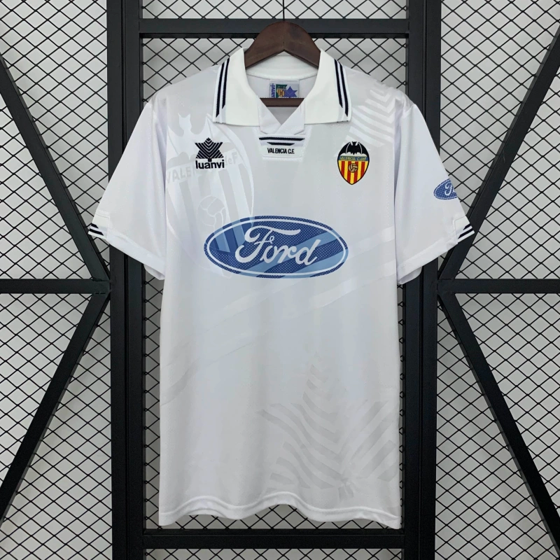 Camisa I Valencia Retrô | 95/96 Luanvi - Branca