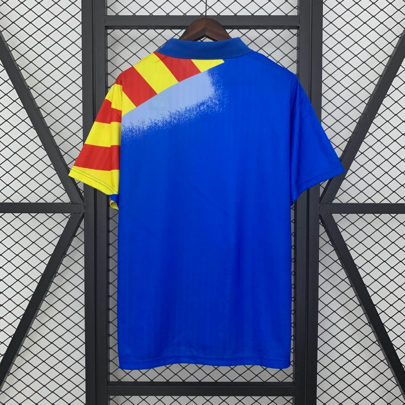 Camisa II Valencia Retrô | 95/96 Luanvi - Azul Vermelha e Amarela