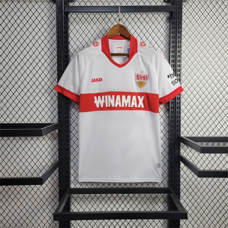 Camisa I Stuttgart | 24/25 Torcedor Jako - Branca e Vermelha