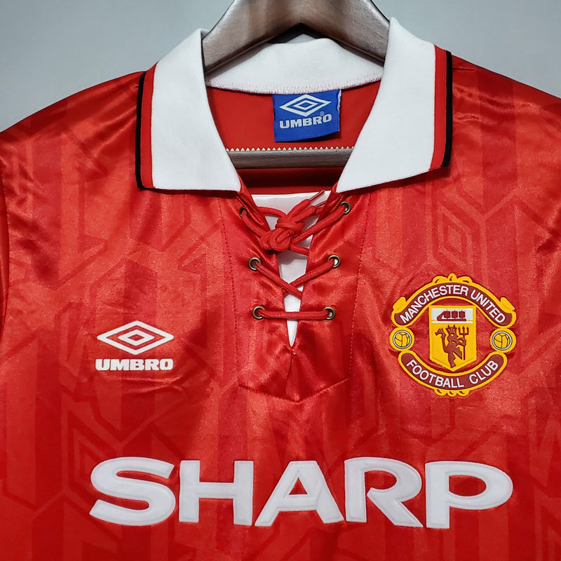 Camisa I Manchester United Retrô | 92/94 Torcedor Umbro - Vermelha