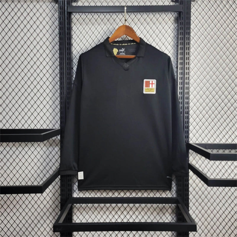Camisa Edição Especial 125 anos Milan | 25/26 Torcedor Puma - Preta - Manga Longa