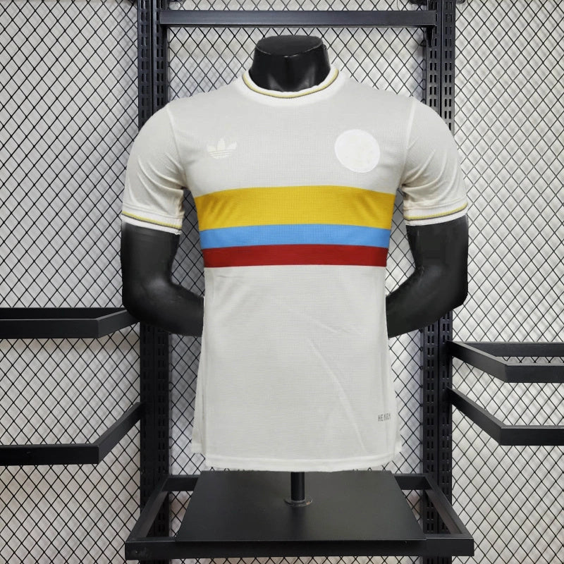 Camisa Edição Centenário Colômbia | 2024 Modelo Jogador Adidas - Bege