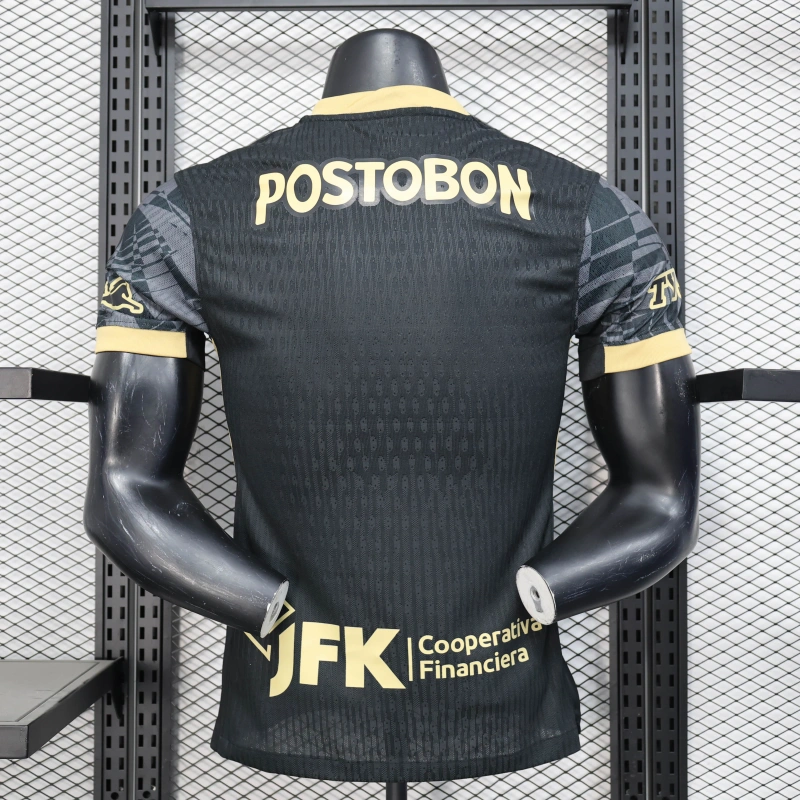 Camisa II Atlético Nacional | 25/26 Modelo Jogador Nike - Preta e Dourada