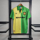 Camisa III Manchester United Retrô |  92/94 Umbro - Amarela e Verde